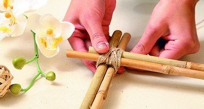 Кашпо из бамбука своими руками